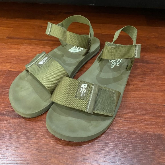 MEN'S THE NORTH FACE SKEENA DOUBLE STRAP SANDALS OLIVE GREEN SIZE 11 - Picture 2 of 9